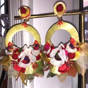 Beautiful Ranjana Khan Handmade clip on earrings